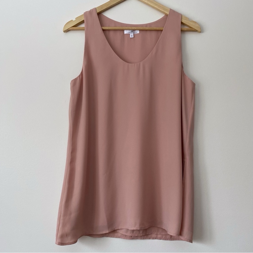 Camber & Grace Blush Pink Tank Top with Rounded Neck